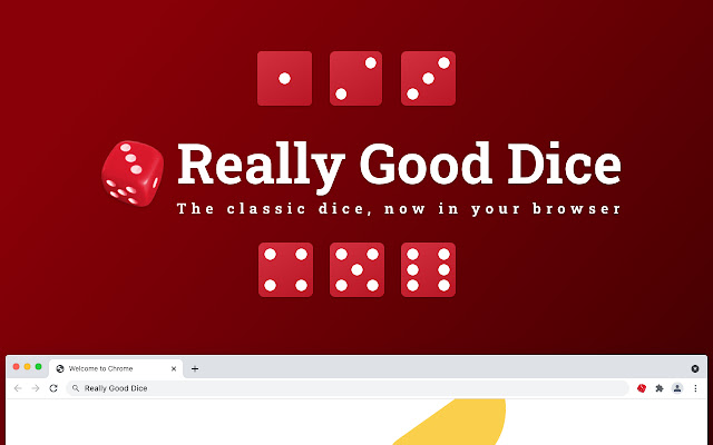 Really Good Dice from Chrome web store to be run with OffiDocs Chromium online Really Good Dice from Chrome web store to be run with OffiDocs Chromium online
