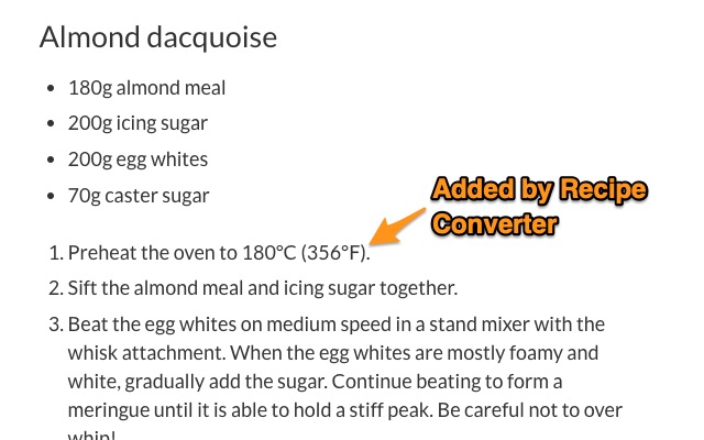 Recipe Conversions from Chrome web store to be run with OffiDocs Chromium online Recipe Conversions from Chrome web store to be run with OffiDocs Chromium online