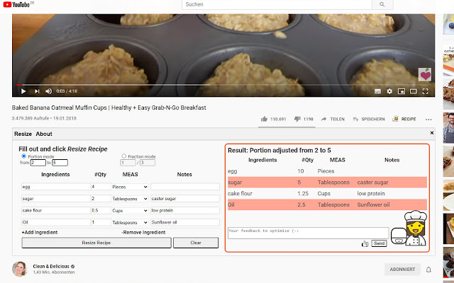 Recipe Helper from Chrome web store to be run with OffiDocs Chromium online Recipe Helper from Chrome web store to be run with OffiDocs Chromium online