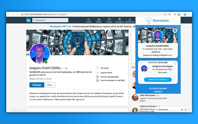 Remembr Connect from Chrome web store to be run with OffiDocs Chromium online Remembr Connect from Chrome web store to be run with OffiDocs Chromium online