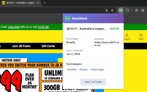 RetailRank from Chrome web store to be run with OffiDocs Chromium online RetailRank from Chrome web store to be run with OffiDocs Chromium online