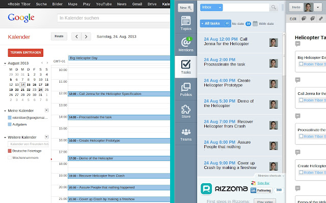 Rizzoma Tasks for Google Calendar™ from Chrome web store to be run with OffiDocs Chromium online Rizzoma Tasks for Google Calendar™ from Chrome web store to be run with OffiDocs Chromium online