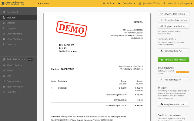 Rompslomp Online boekhouden voor zzpers from Chrome web store to be run with OffiDocs Chromium online Rompslomp Online boekhouden voor zzpers from Chrome web store to be run with OffiDocs Chromium online