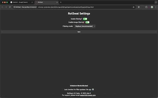RotSwat Say goodbye to brainrot from Chrome web store to be run with OffiDocs Chromium online RotSwat Say goodbye to brainrot from Chrome web store to be run with OffiDocs Chromium online