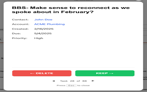 Salesforce Task Cleaner from Chrome web store to be run with OffiDocs Chromium online Salesforce Task Cleaner from Chrome web store to be run with OffiDocs Chromium online