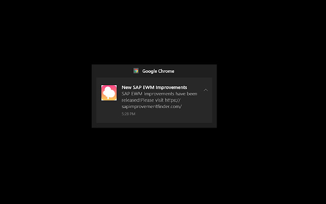 SAP EWM Improvements Notifications from Chrome web store to be run with OffiDocs Chromium online SAP EWM Improvements Notifications from Chrome web store to be run with OffiDocs Chromium online