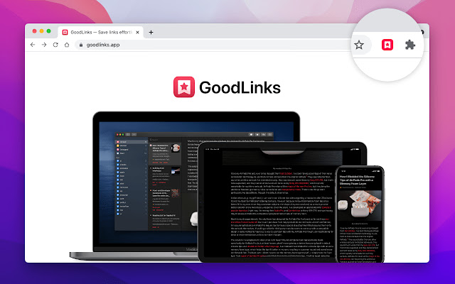 Save to GoodLinks from Chrome web store to be run with OffiDocs Chromium online Save to GoodLinks from Chrome web store to be run with OffiDocs Chromium online