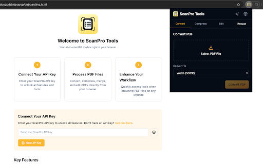 ScanPro Tools from Chrome web store to be run with OffiDocs Chromium online ScanPro Tools from Chrome web store to be run with OffiDocs Chromium online