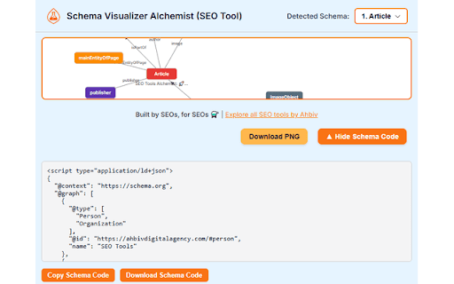 Schema Visualizer Alchemist (SEO Tool) from Chrome web store to be run with OffiDocs Chromium online Schema Visualizer Alchemist (SEO Tool) from Chrome web store to be run with OffiDocs Chromium online