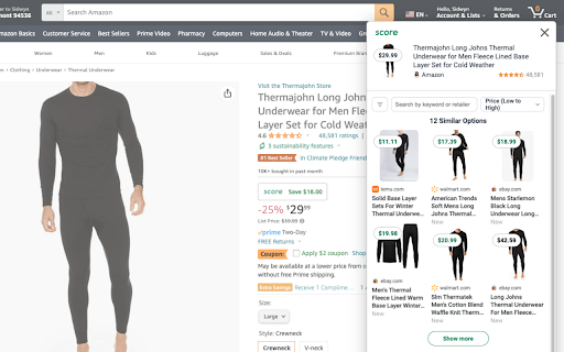 Score App Reverse image search as you shop. from Chrome web store to be run with OffiDocs Chromium online Score App Reverse image search as you shop. from Chrome web store to be run with OffiDocs Chromium online