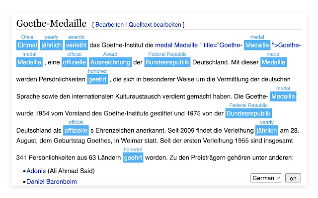 Select and Translate from Chrome web store to be run with OffiDocs Chromium online Select and Translate from Chrome web store to be run with OffiDocs Chromium online
