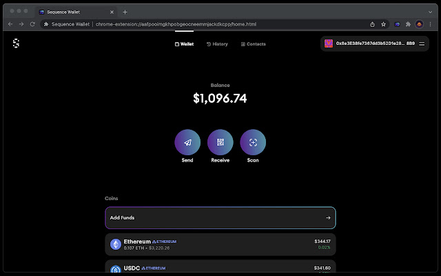 Sequence Wallet from Chrome web store to be run with OffiDocs Chromium online Sequence Wallet from Chrome web store to be run with OffiDocs Chromium online