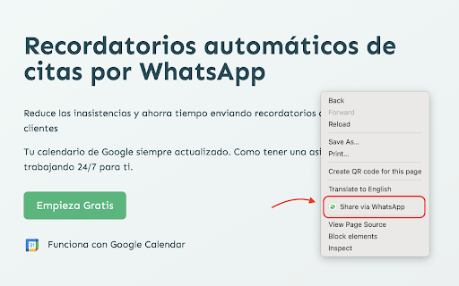 Share via WhatsApp from Chrome web store to be run with OffiDocs Chromium online Share via WhatsApp from Chrome web store to be run with OffiDocs Chromium online