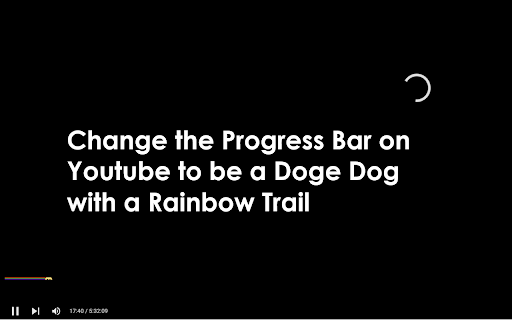 Shiba Progress Bar for YouTube from Chrome web store to be run with OffiDocs Chromium online Shiba Progress Bar for YouTube from Chrome web store to be run with OffiDocs Chromium online