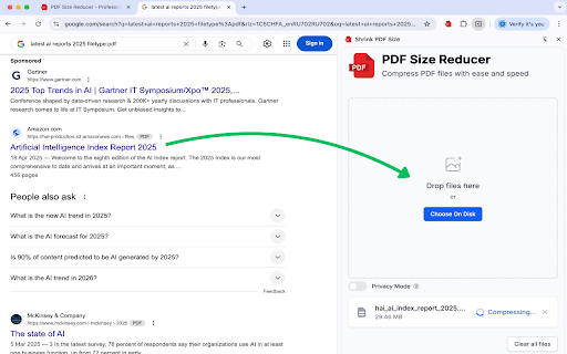 Shrink PDF Size from Chrome web store to be run with OffiDocs Chromium online Shrink PDF Size from Chrome web store to be run with OffiDocs Chromium online