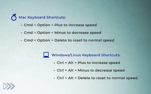 Simple Video Speed Controller from Chrome web store to be run with OffiDocs Chromium online Simple Video Speed Controller from Chrome web store to be run with OffiDocs Chromium online