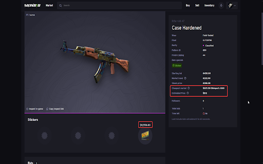 Skinbid x Pricempire from Chrome web store to be run with OffiDocs Chromium online Skinbid x Pricempire from Chrome web store to be run with OffiDocs Chromium online