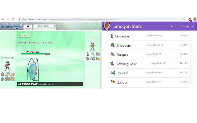 Smogon Stats from Chrome web store to be run with OffiDocs Chromium online Smogon Stats from Chrome web store to be run with OffiDocs Chromium online