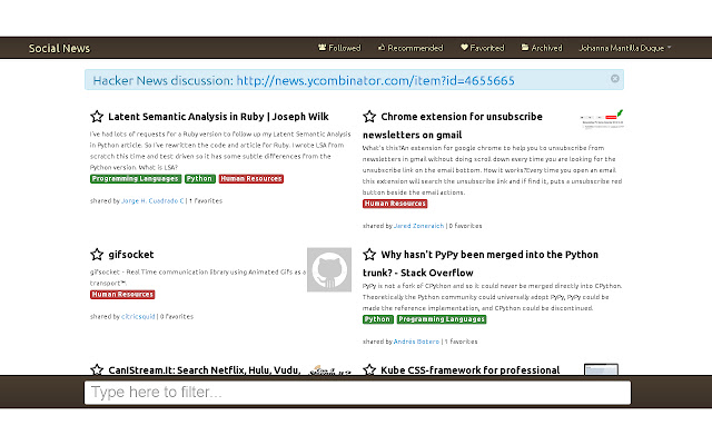 Social HN from Chrome web store to be run with OffiDocs Chromium online Social HN from Chrome web store to be run with OffiDocs Chromium online