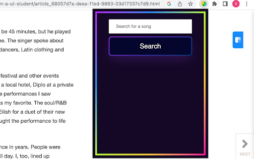 Song Searcher from Chrome web store to be run with OffiDocs Chromium online Song Searcher from Chrome web store to be run with OffiDocs Chromium online