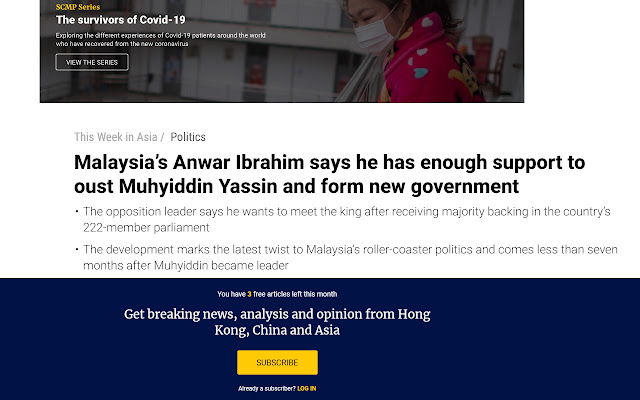 South China Morning Post Plus from Chrome web store to be run with OffiDocs Chromium online South China Morning Post Plus from Chrome web store to be run with OffiDocs Chromium online