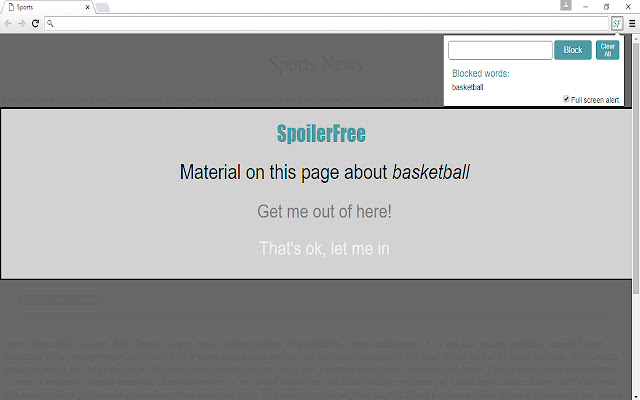 SpoilerFree from Chrome web store to be run with OffiDocs Chromium online SpoilerFree from Chrome web store to be run with OffiDocs Chromium online