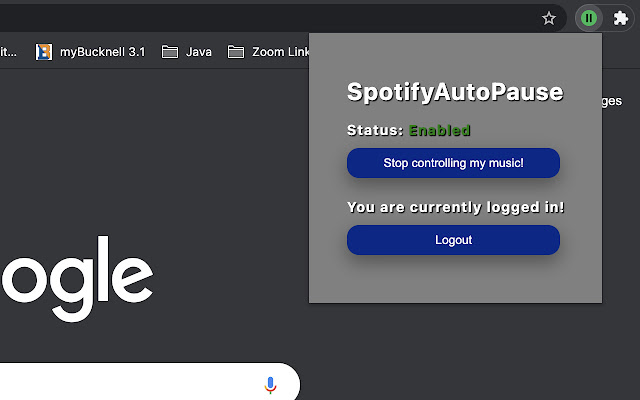 SpotifyAutoPause from Chrome web store to be run with OffiDocs Chromium online SpotifyAutoPause from Chrome web store to be run with OffiDocs Chromium online