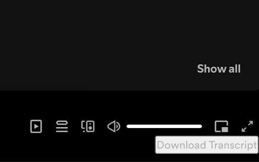 Spotify Podcast Transcrip Downloader from Chrome web store to be run with OffiDocs Chromium online Spotify Podcast Transcrip Downloader from Chrome web store to be run with OffiDocs Chromium online