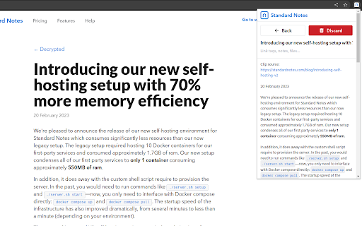 Standard Notes Clipper from Chrome web store to be run with OffiDocs Chromium online Standard Notes Clipper from Chrome web store to be run with OffiDocs Chromium online