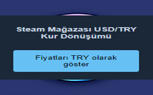 Steam TRY Fiyatları from Chrome web store to be run with OffiDocs Chromium online Steam TRY Fiyatları from Chrome web store to be run with OffiDocs Chromium online