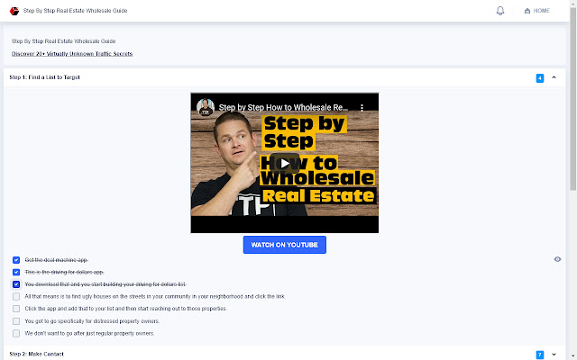 Step By Step Real Estate Wholesale Guide from Chrome web store to be run with OffiDocs Chromium online Step By Step Real Estate Wholesale Guide from Chrome web store to be run with OffiDocs Chromium online