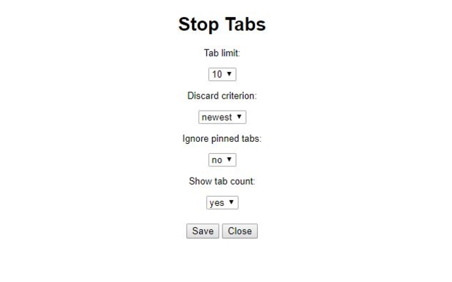 Stop Tabs 8 from Chrome web store to be run with OffiDocs Chromium online Stop Tabs 8 from Chrome web store to be run with OffiDocs Chromium online