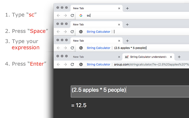 String Calculator from Chrome web store to be run with OffiDocs Chromium online String Calculator from Chrome web store to be run with OffiDocs Chromium online