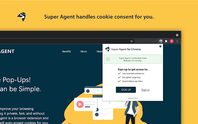 Super Agent Automatic cookie consent from Chrome web store to be run with OffiDocs Chromium online Super Agent Automatic cookie consent from Chrome web store to be run with OffiDocs Chromium online