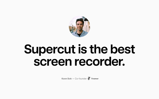 Supercut – Screen Recorder Camera Capture from Chrome web store to be run with OffiDocs Chromium online Supercut – Screen Recorder Camera Capture from Chrome web store to be run with OffiDocs Chromium online
