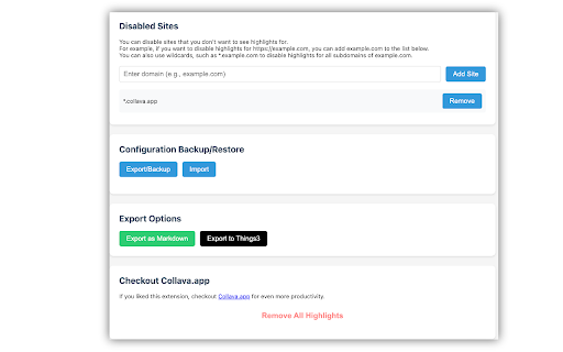 Super Highlights by Collava.app from Chrome web store to be run with OffiDocs Chromium online Super Highlights by Collava.app from Chrome web store to be run with OffiDocs Chromium online