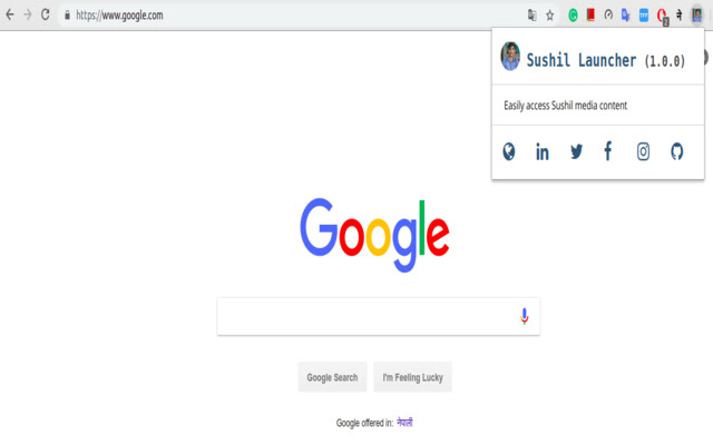 Sushil Launcher from Chrome web store to be run with OffiDocs Chromium online Sushil Launcher from Chrome web store to be run with OffiDocs Chromium online