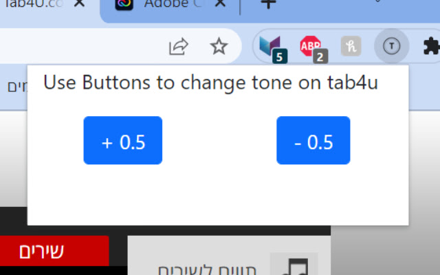 Tab4U tone changer from Chrome web store to be run with OffiDocs Chromium online Tab4U tone changer from Chrome web store to be run with OffiDocs Chromium online