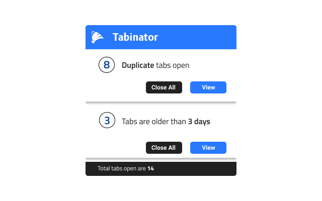 Tabinator: Tab Cleaner from Chrome web store to be run with OffiDocs Chromium online Tabinator: Tab Cleaner from Chrome web store to be run with OffiDocs Chromium online