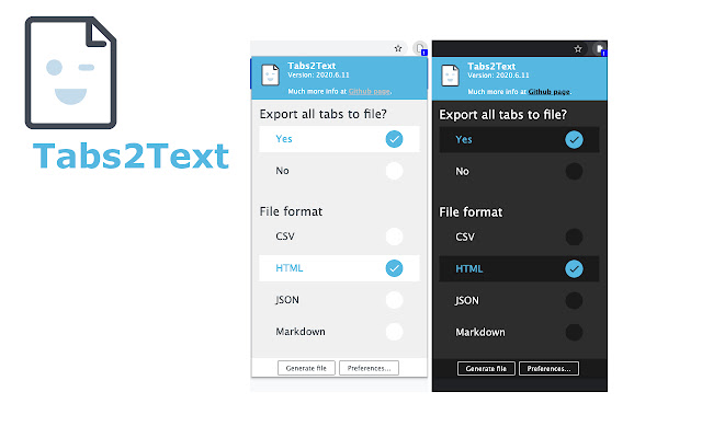 Tabs2Text from Chrome web store to be run with OffiDocs Chromium online Tabs2Text from Chrome web store to be run with OffiDocs Chromium online