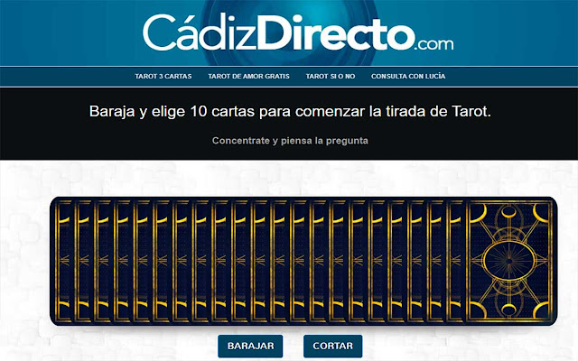 Tarot Gratis de Cádiz Directo from Chrome web store to be run with OffiDocs Chromium online Tarot Gratis de Cádiz Directo from Chrome web store to be run with OffiDocs Chromium online