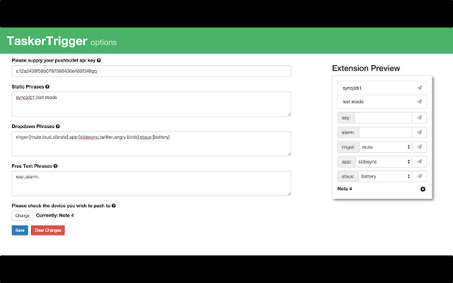 TaskerTrigger from Chrome web store to be run with OffiDocs Chromium online TaskerTrigger from Chrome web store to be run with OffiDocs Chromium online
