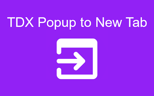 TDX Popup to New Tab from Chrome web store to be run with OffiDocs Chromium online TDX Popup to New Tab from Chrome web store to be run with OffiDocs Chromium online