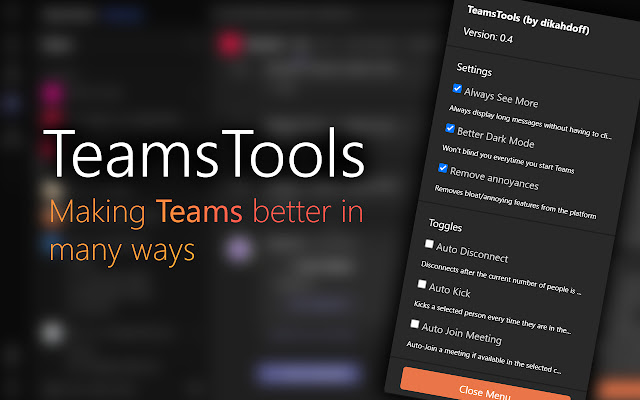 TeamsTools from Chrome web store to be run with OffiDocs Chromium online TeamsTools from Chrome web store to be run with OffiDocs Chromium online