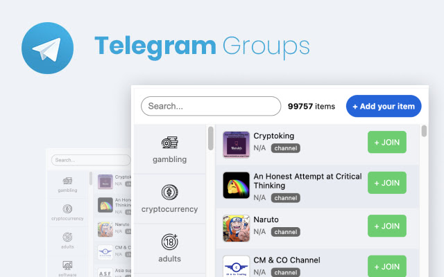 Telegram Groups from Chrome web store to be run with OffiDocs Chromium online Telegram Groups from Chrome web store to be run with OffiDocs Chromium online