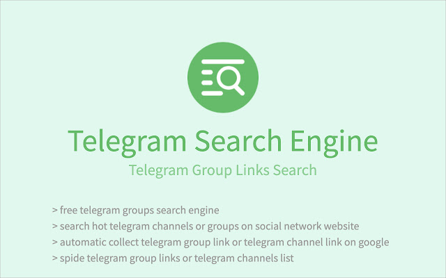Telegram Search Engine TG Group Link Search from Chrome web store to be run with OffiDocs Chromium online Telegram Search Engine TG Group Link Search from Chrome web store to be run with OffiDocs Chromium online