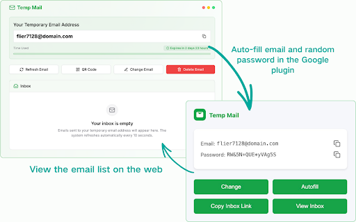 Temp Mail Generator from Chrome web store to be run with OffiDocs Chromium online Temp Mail Generator from Chrome web store to be run with OffiDocs Chromium online