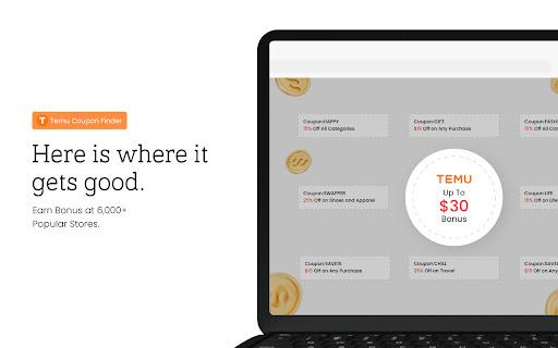 Temu Coupons Find the best coupons for Temu from Chrome web store to be run with OffiDocs Chromium online Temu Coupons Find the best coupons for Temu from Chrome web store to be run with OffiDocs Chromium online