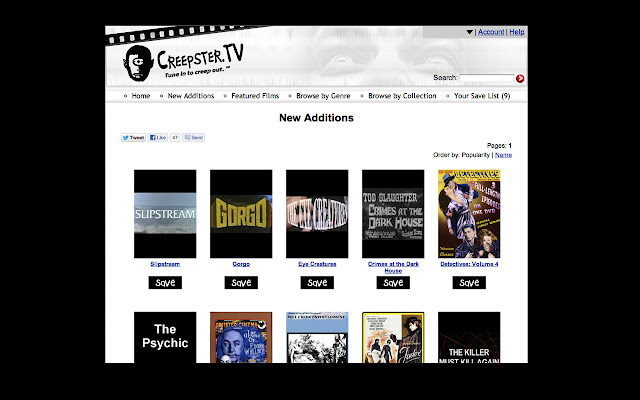 The Creepster TV Channel from Chrome web store to be run with OffiDocs Chromium online The Creepster TV Channel from Chrome web store to be run with OffiDocs Chromium online