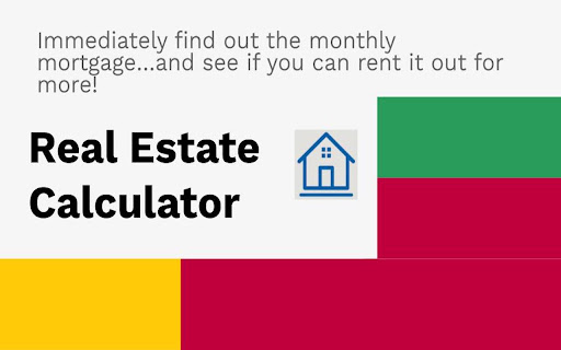 The Real Estate Calculator from Chrome web store to be run with OffiDocs Chromium online The Real Estate Calculator from Chrome web store to be run with OffiDocs Chromium online